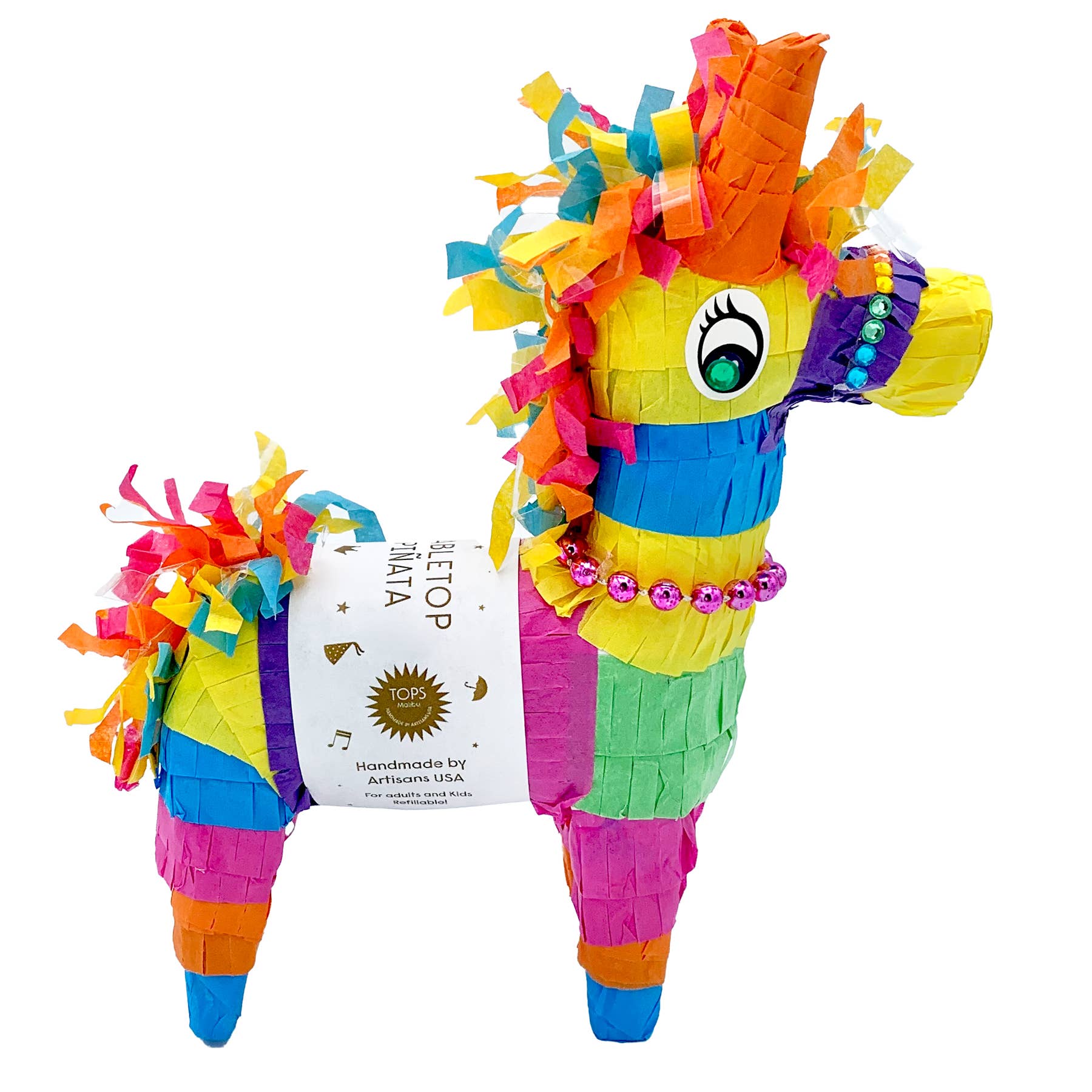 Refillable Tabletop Donkey Piñata - Box Turtle