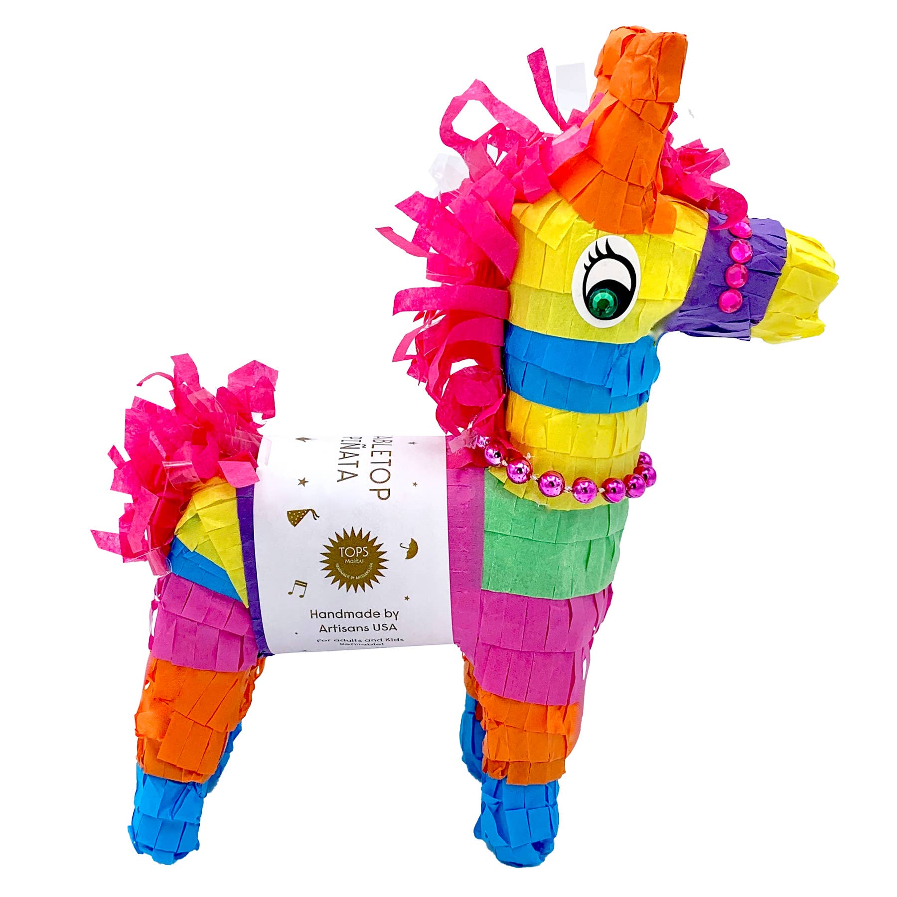 Refillable Tabletop Donkey Piñata - Box Turtle