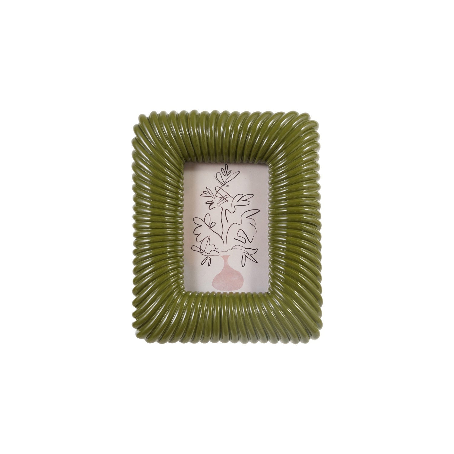 Resin Ribbed Photo Frame - Box Turtle