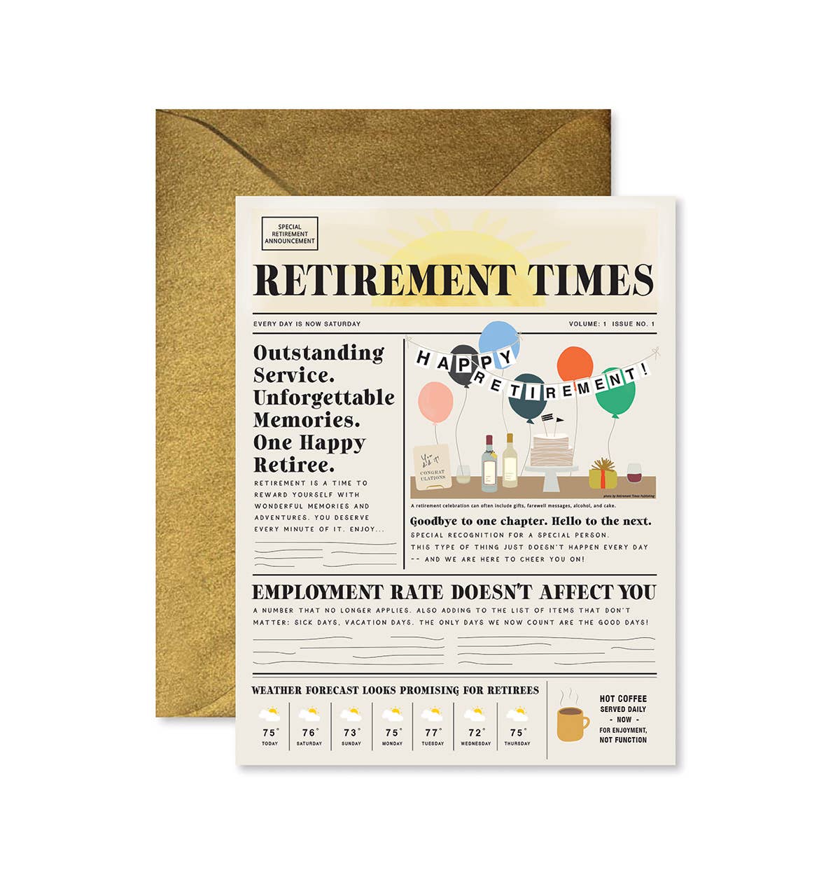 Retirement Times Card - Box Turtle