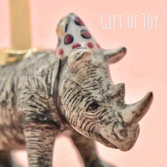 Rhino Cake Topper - Box Turtle