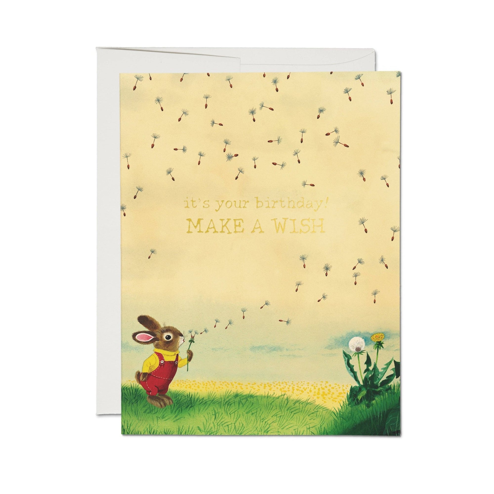 Richard Scarry Bunny and Dandelion Greeting Card - Box Turtle