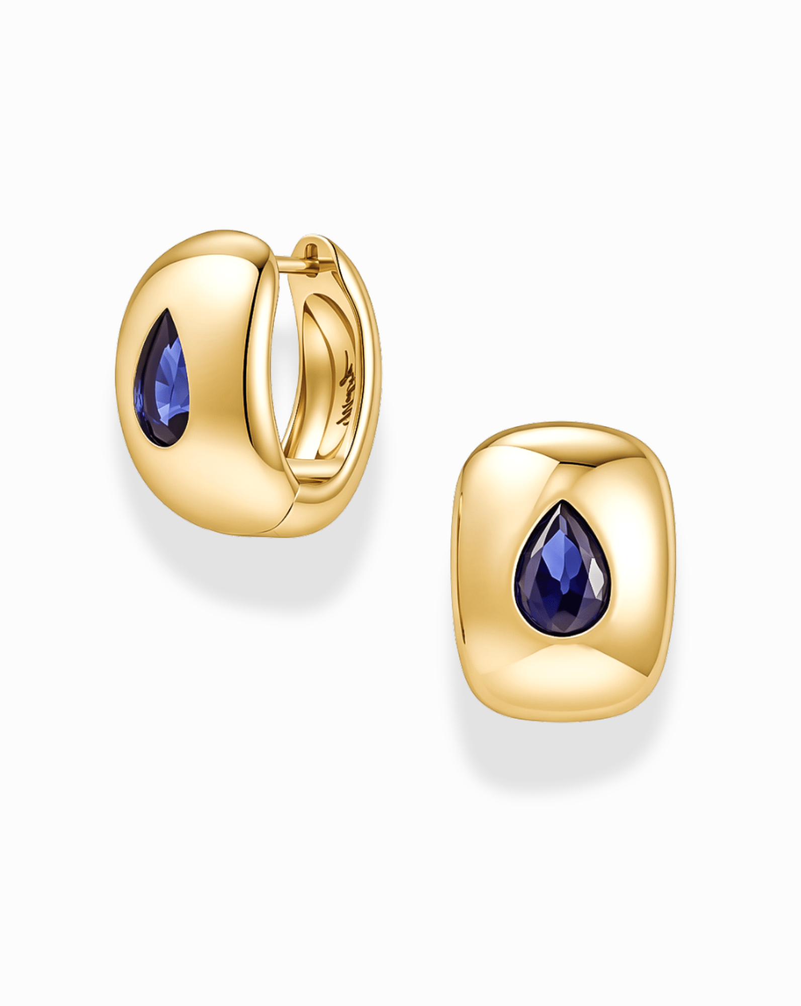 Riviera Penn Gemstone Hoops - Box Turtle