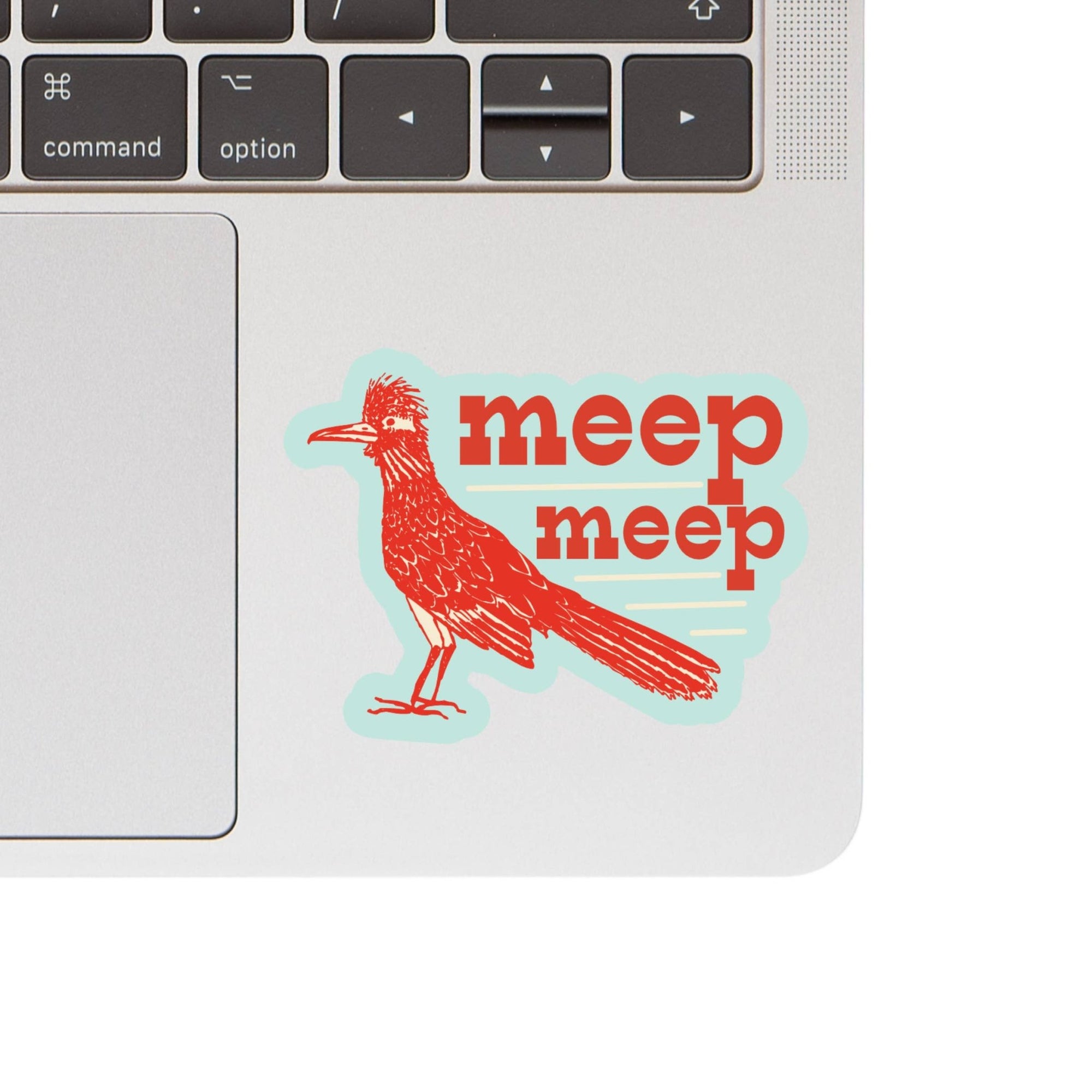 Roadrunner Bird Cute Meep Desert Vinyl Sticker - Box Turtle