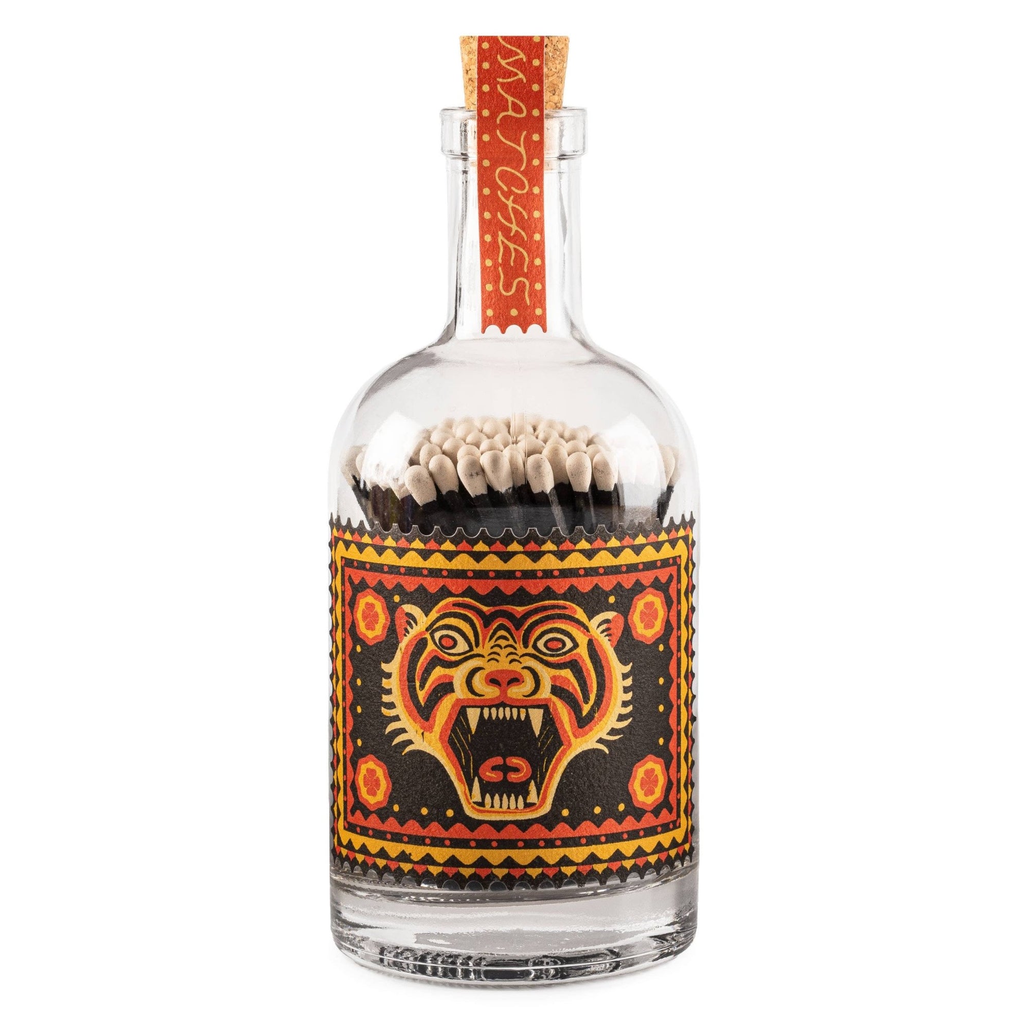 Roar! Glass Bottle - Safety Matches - Box Turtle