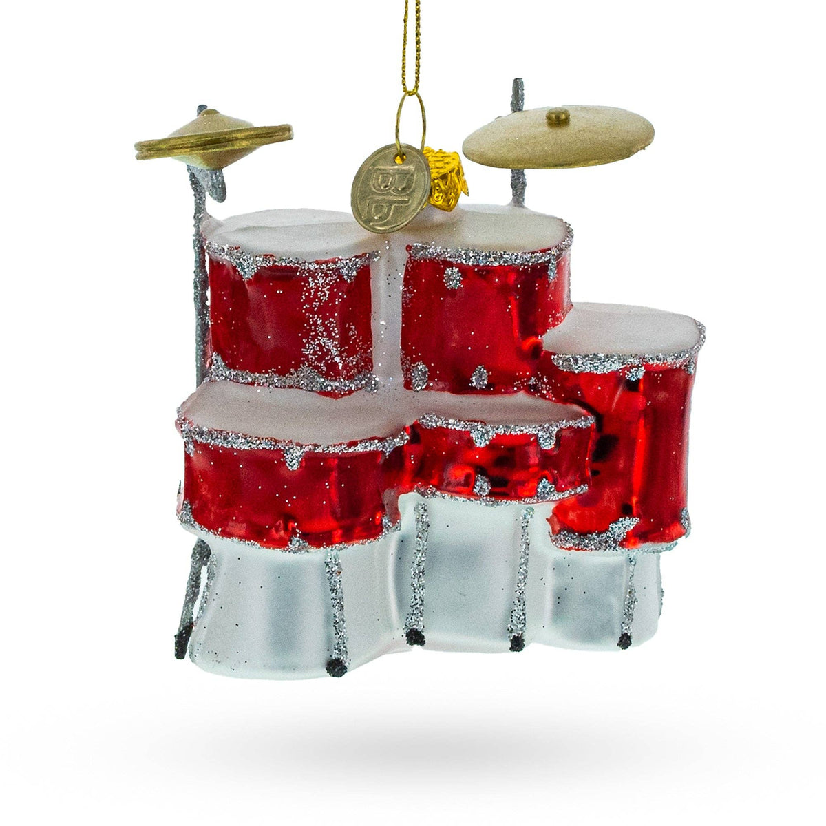Rocking' Red Drum Kit Glass Ornament - Box Turtle