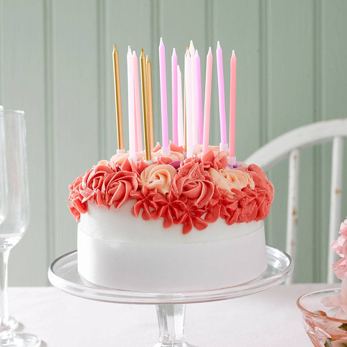 Rose Birthday Candles - Box Turtle