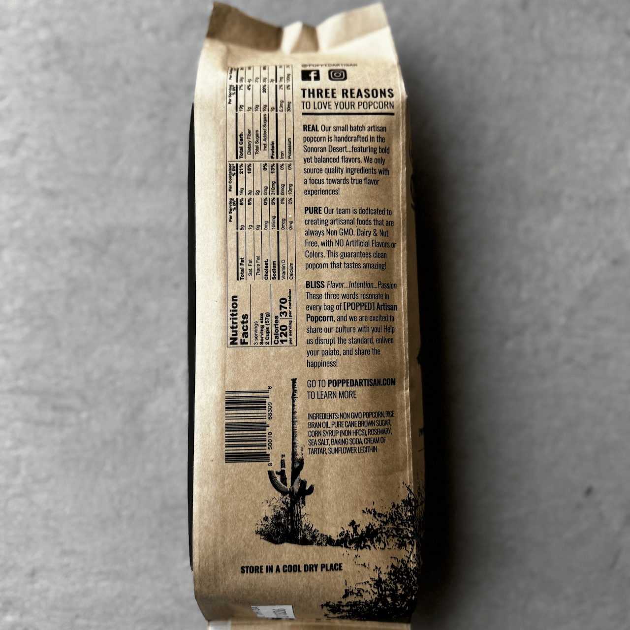 Rosemary Salted Caramel Artisan Popcorn - Box Turtle