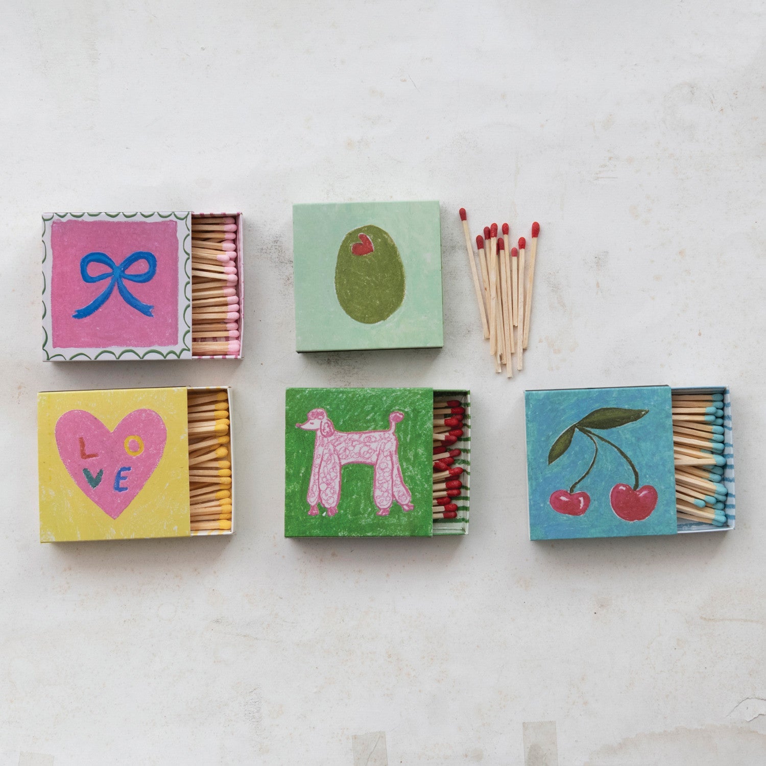 Safety Matches in Embossed Matchbox - Box Turtle