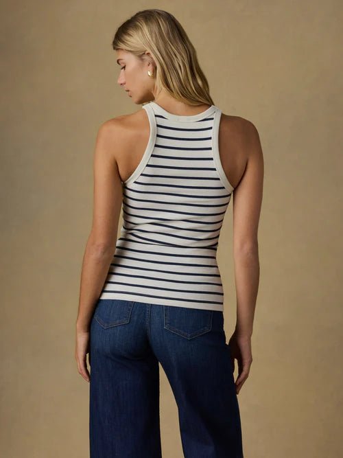 Salt Air Stripe Surfside Rib Tank - Box Turtle