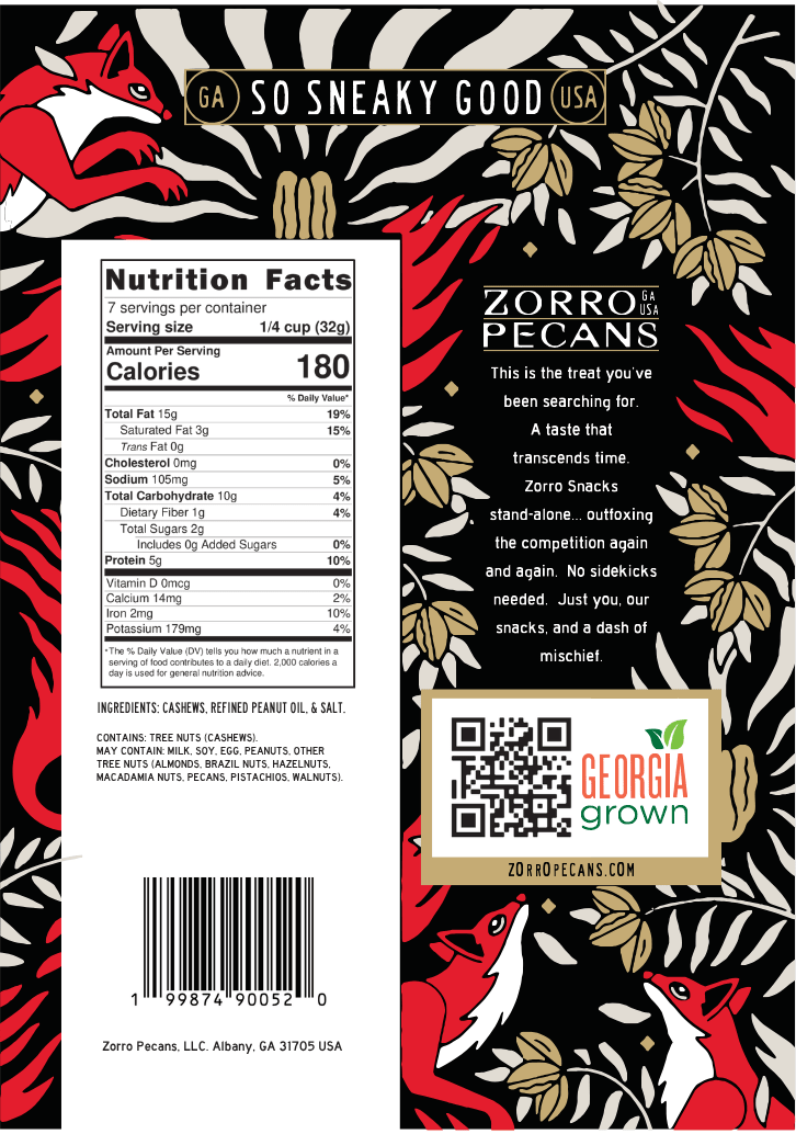Salted Cashews - Box Turtle