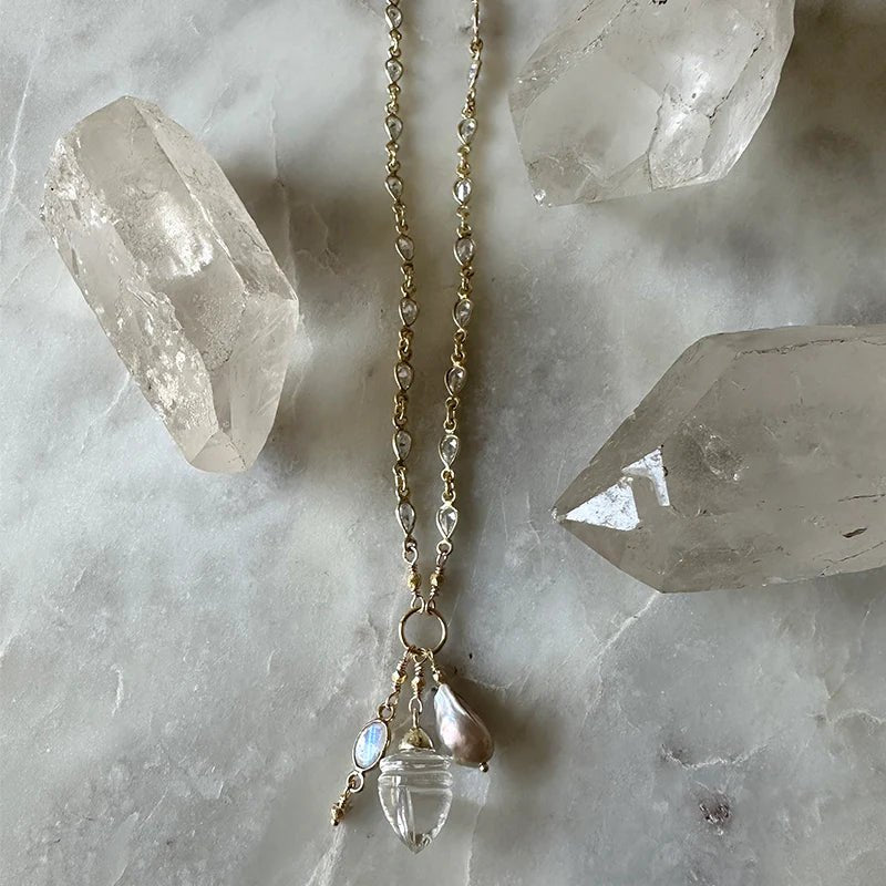 Samira Cluster Necklace - Box Turtle