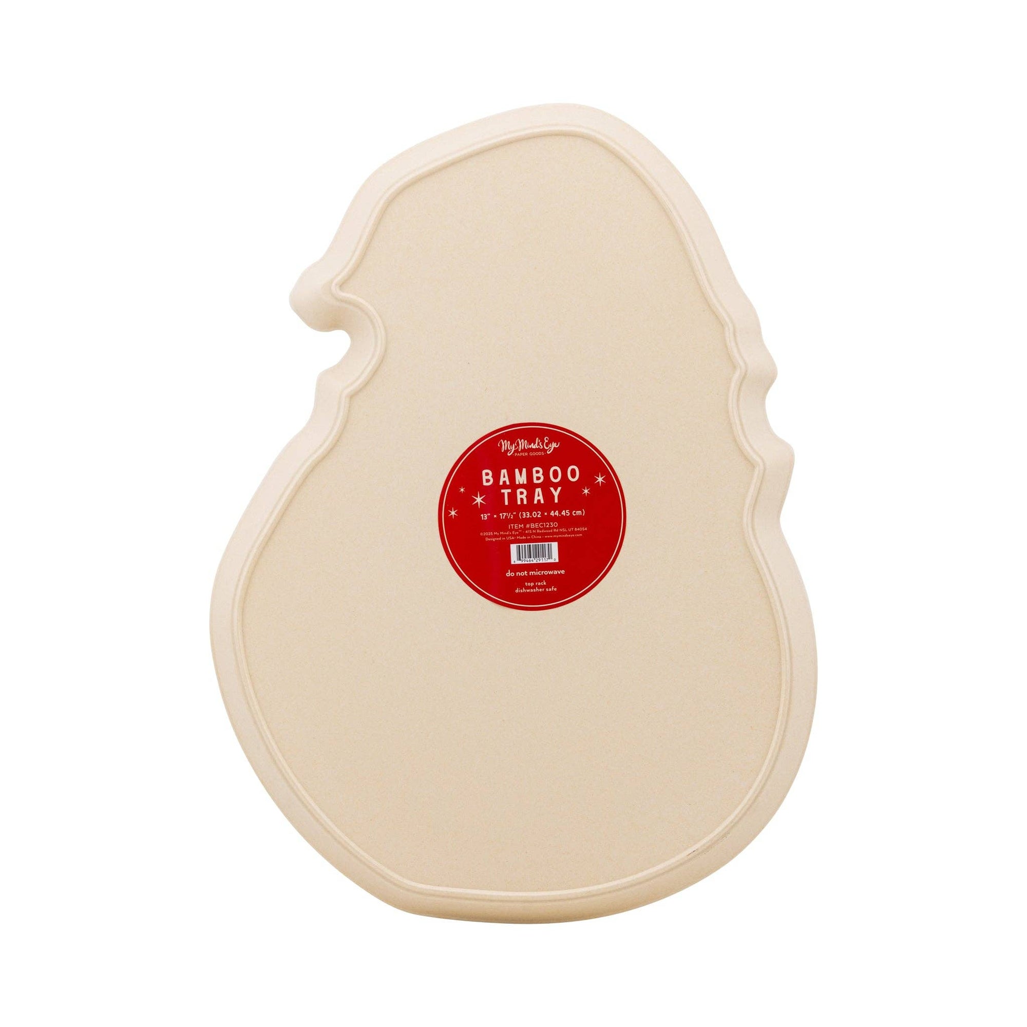 Santa Bamboo Tray - Box Turtle