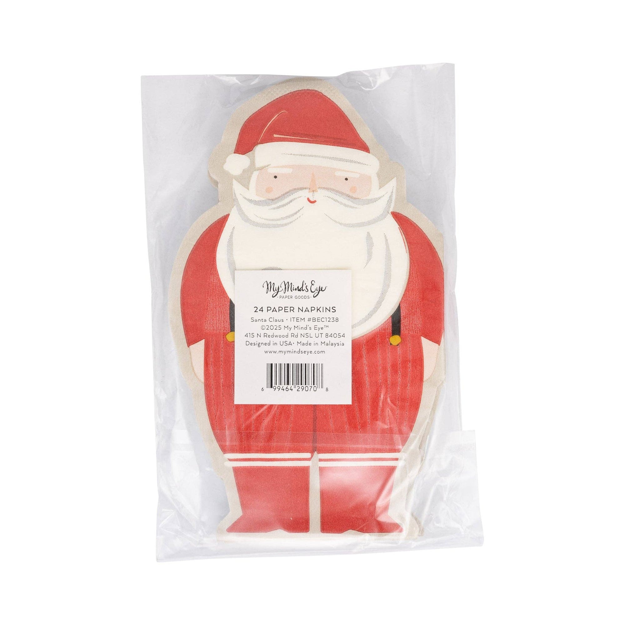 Santa Claus Dinner Napkin - Box Turtle