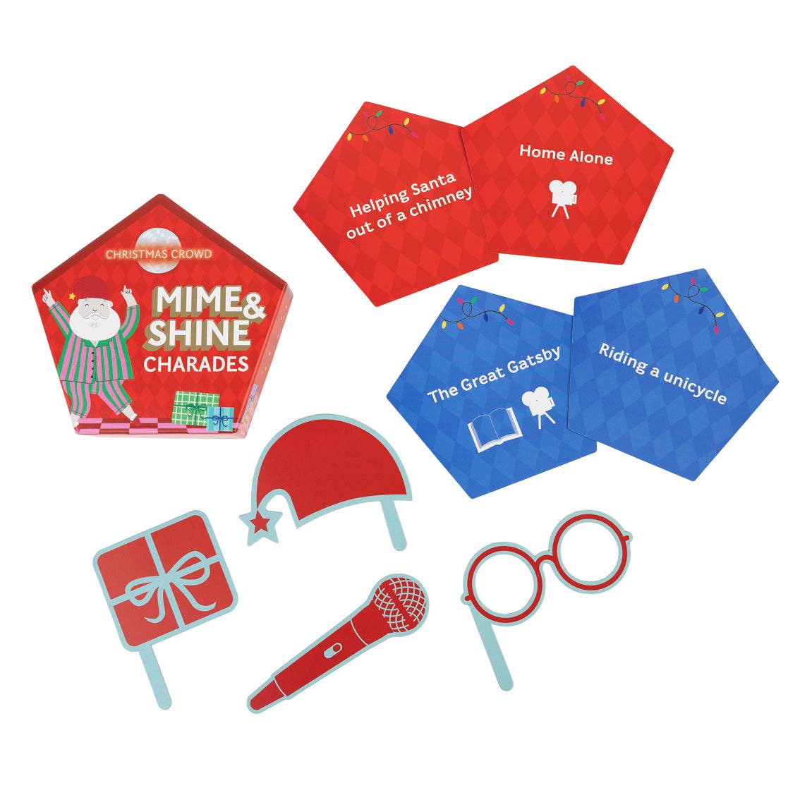 Santa Mime & Shine Charades Game - Box Turtle