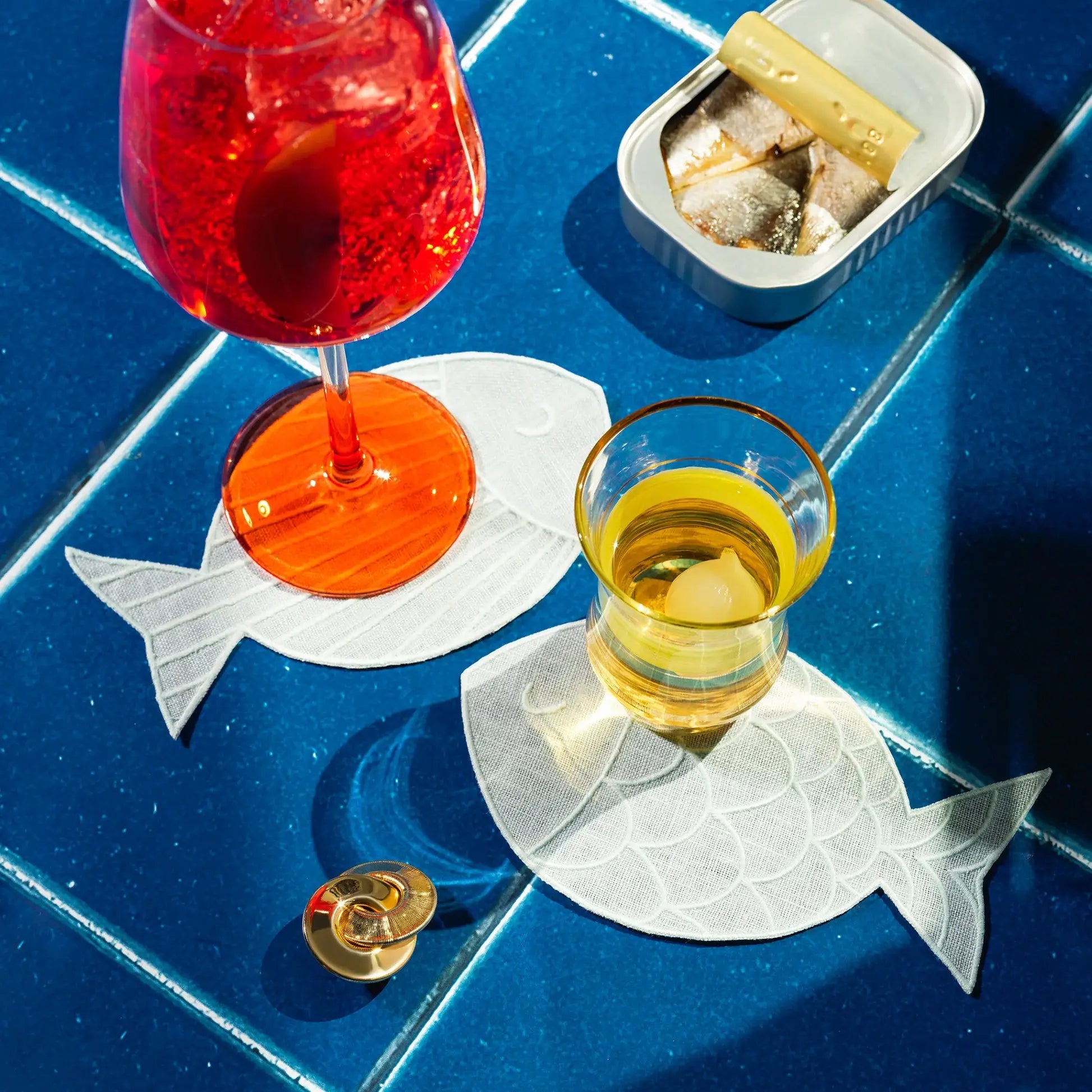 Sardine Cocktail Napkins - Box Turtle