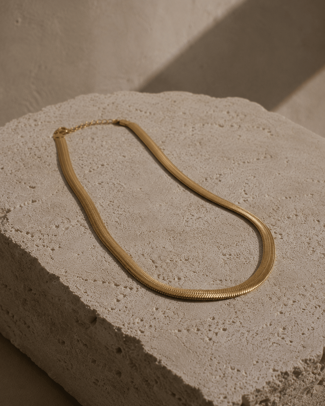 Sardinia Gold Snake Chain Necklace - Box Turtle