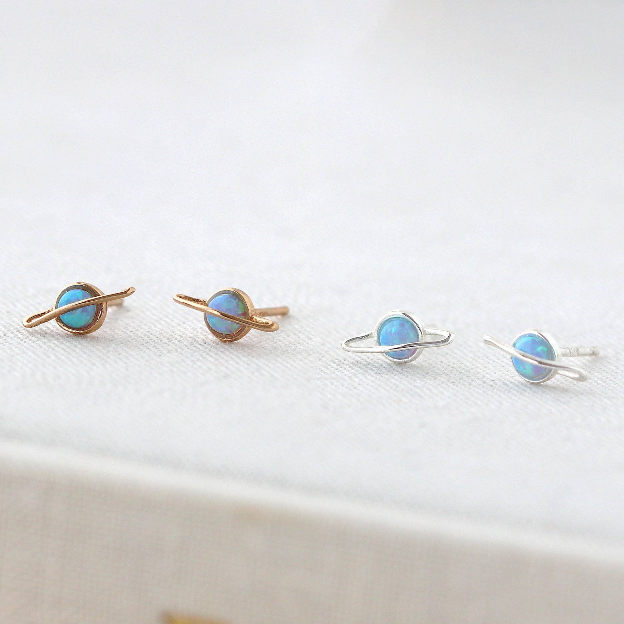 Saturn Stud Earrings - Box Turtle