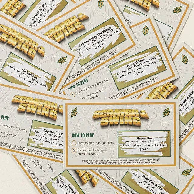 Scratch &amp; Swing™ Scratch Off Golf Game - Box Turtle