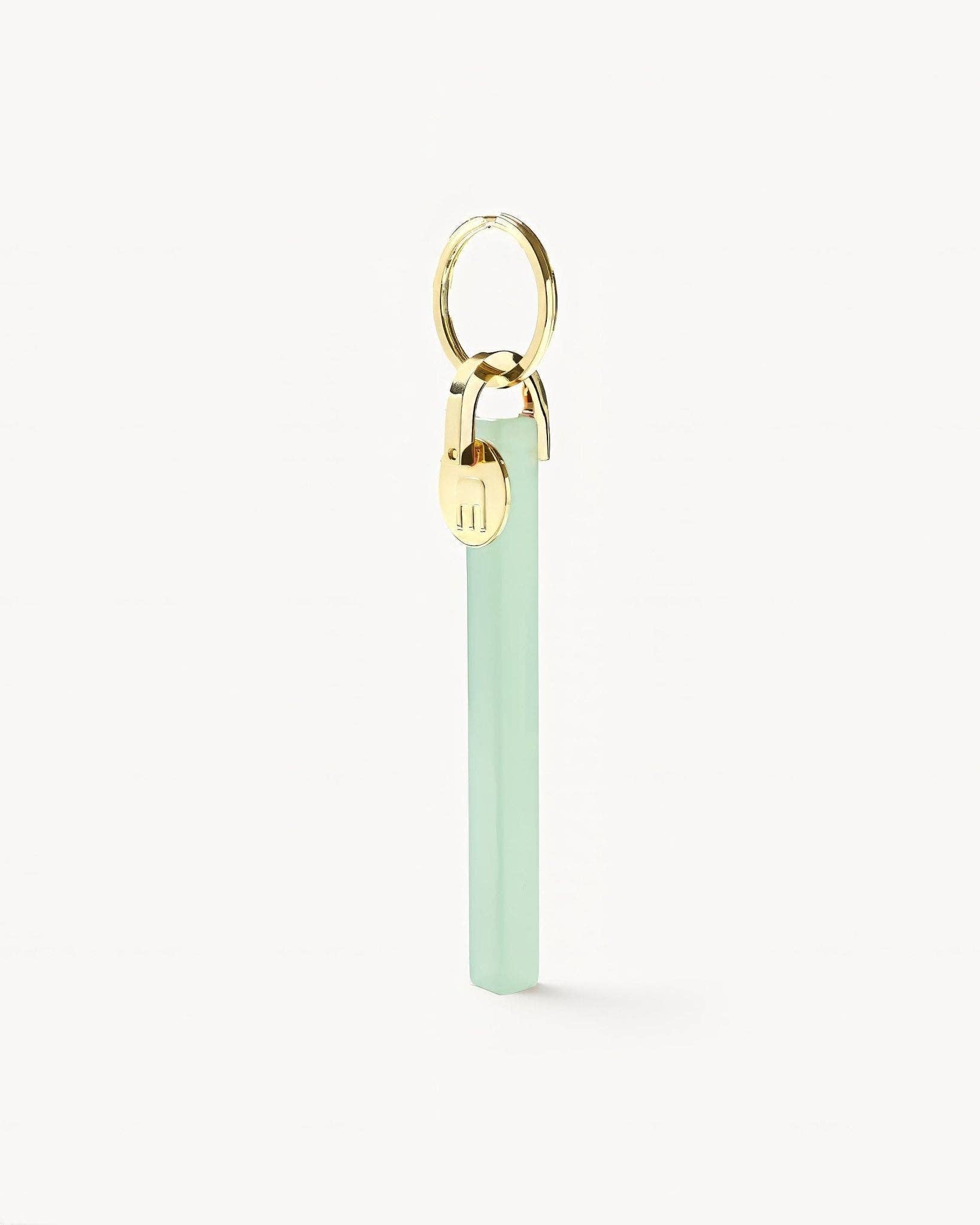 Sea Glass & Gold Bar Keychain - Box Turtle