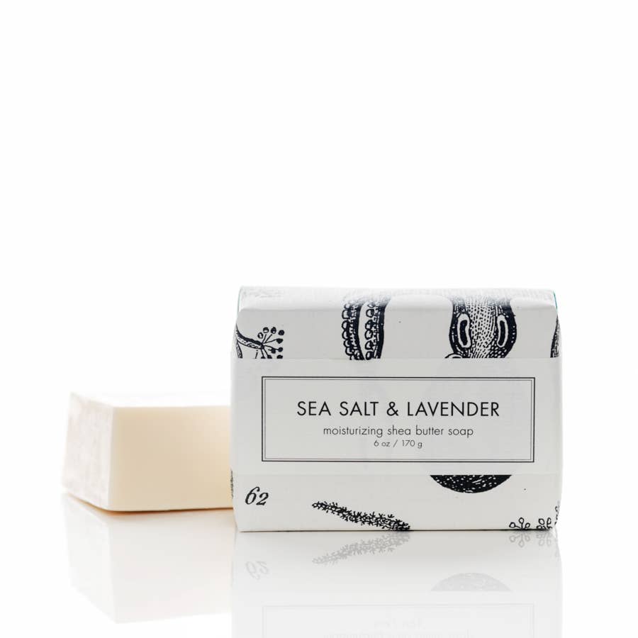 Sea Salt & Lavender Shea Butter Bar Soap - Box Turtle