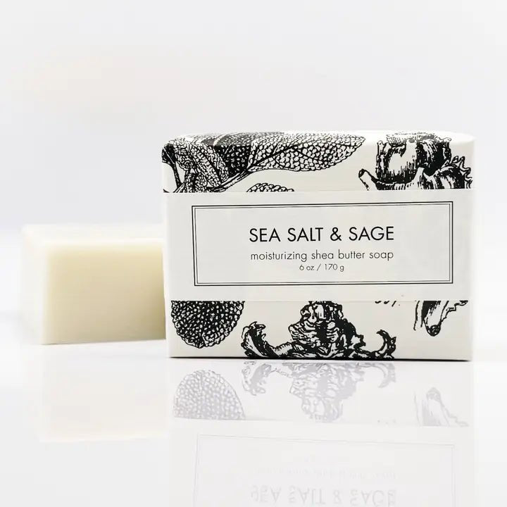 Sea Salt & Sage Shea Butter Soap - Bath Bar - Box Turtle