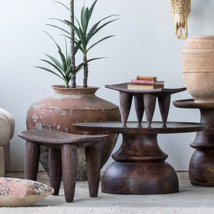 Senufu Stool - Box Turtle