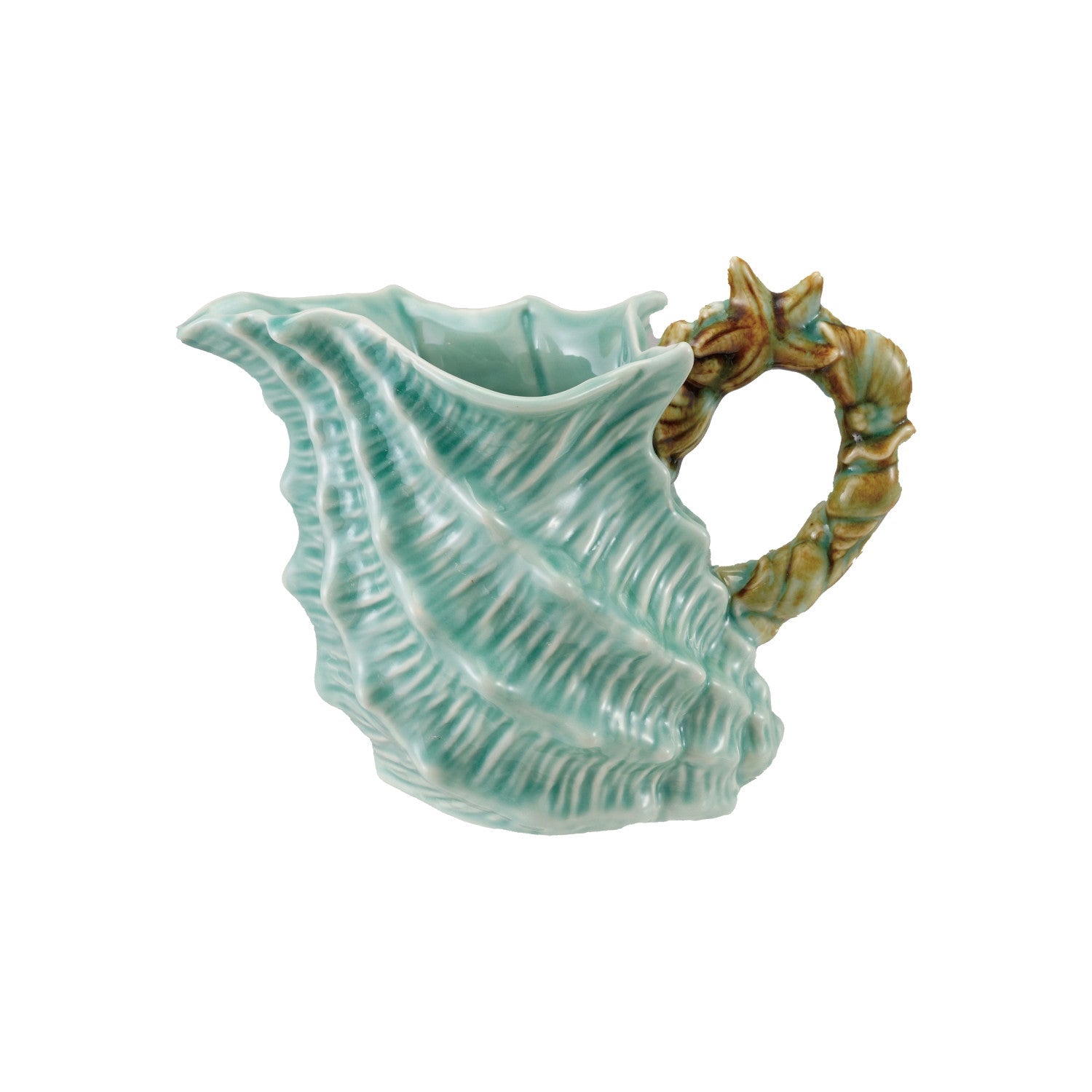 Shell Shaped Pitcher with Starfish - Box Turtle