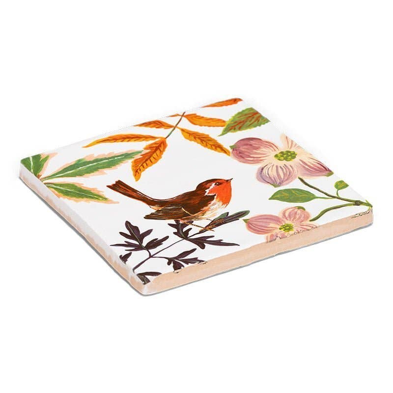 Sheltering Leaves StoryTile - Box Turtle