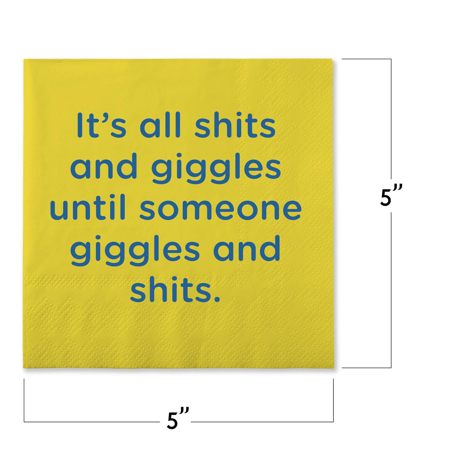 Shits & Giggles Funny Cocktail Napkins - Box Turtle