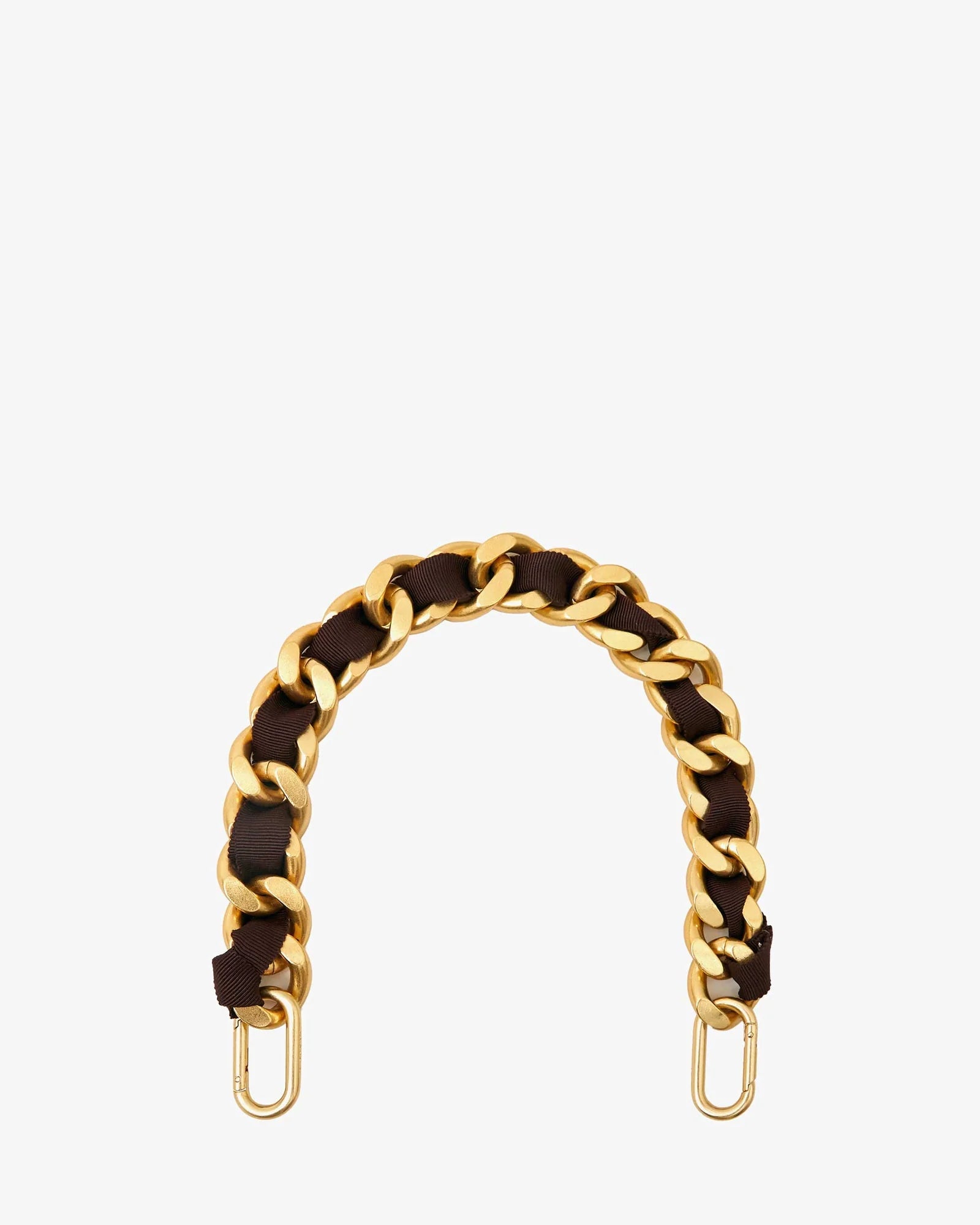 Shortie Strap Curb Chain in Kalamata - Box Turtle