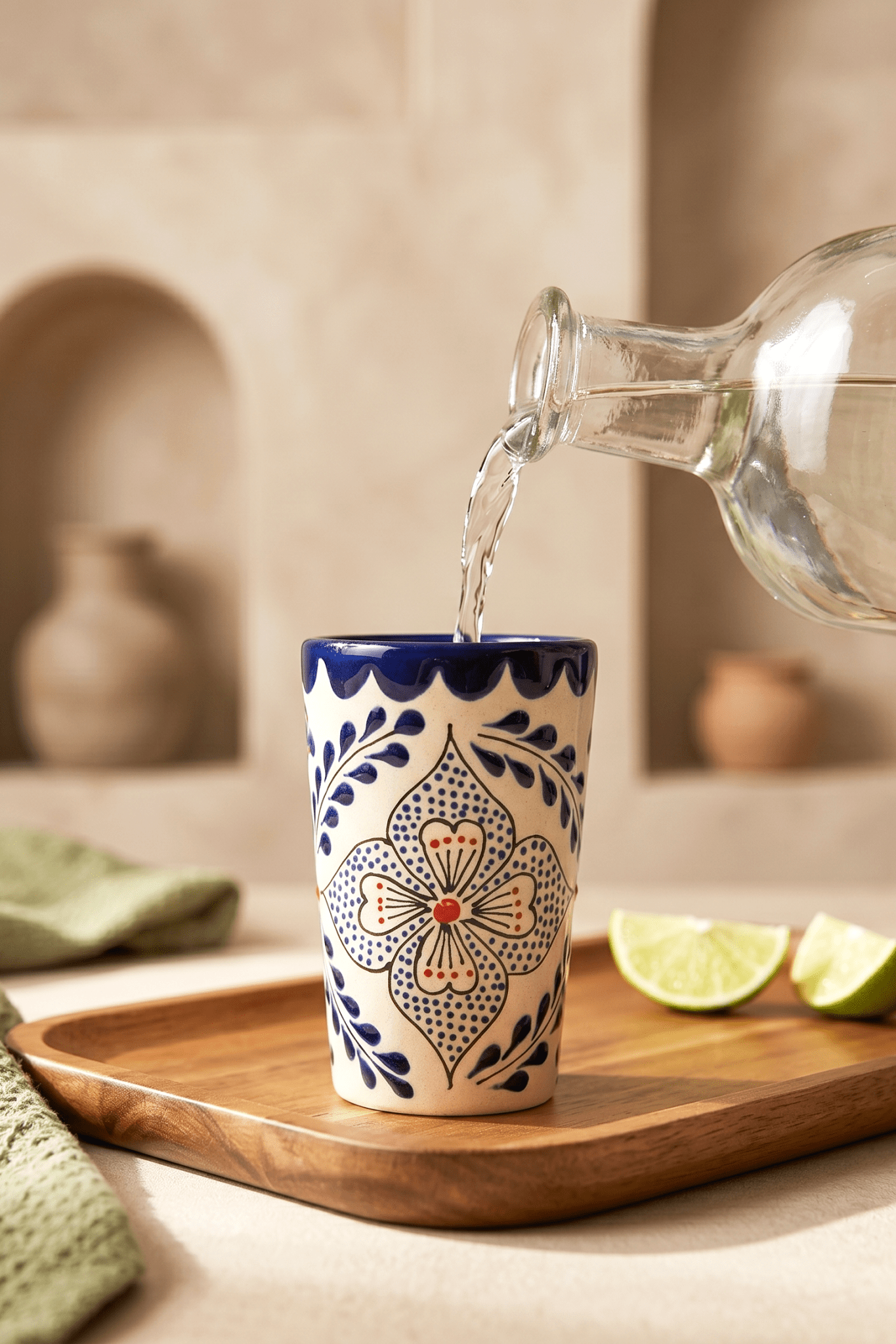 Shot Glasses - Talavera Design - Box Turtle
