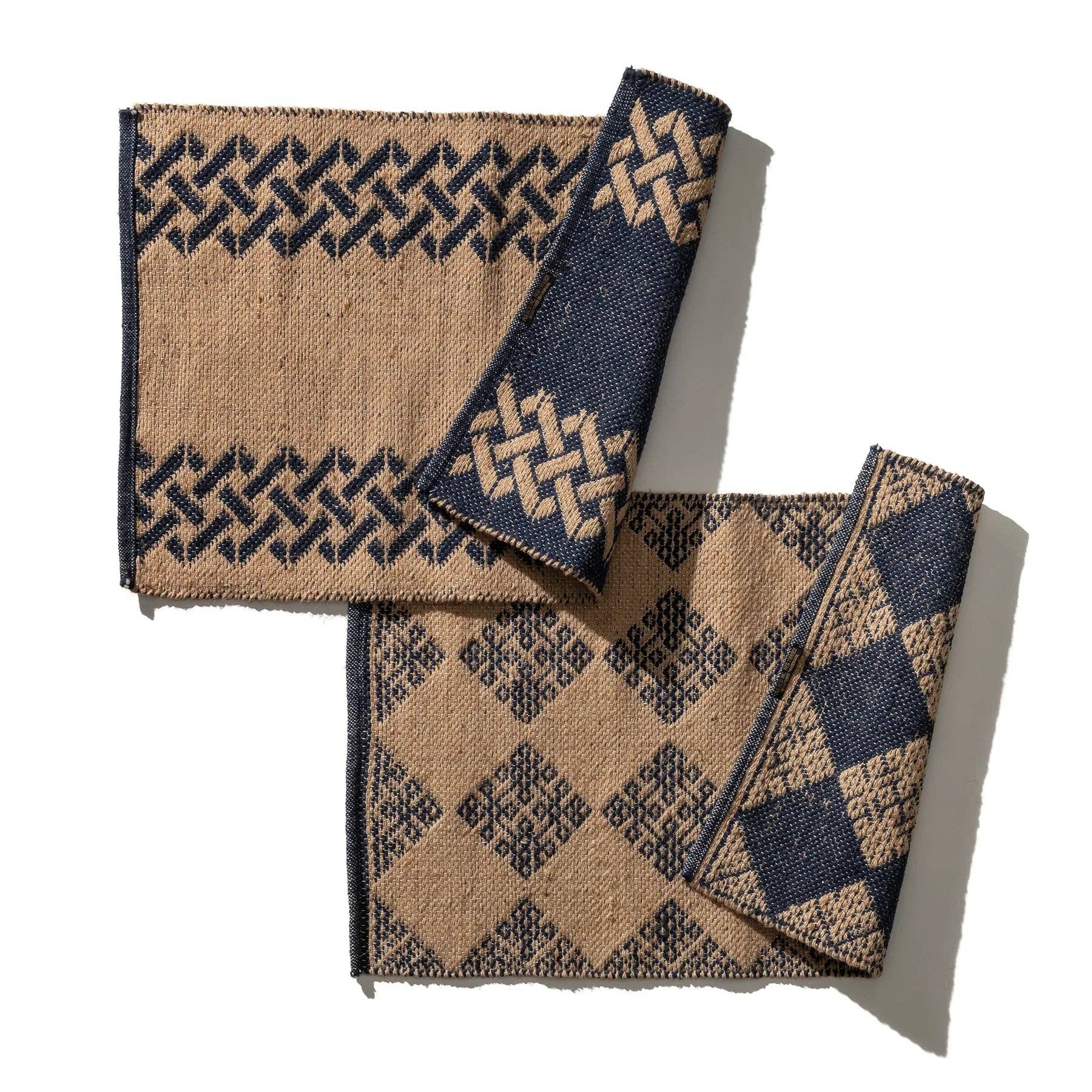 Sicily Tile Patterned Jute Mat - Box Turtle