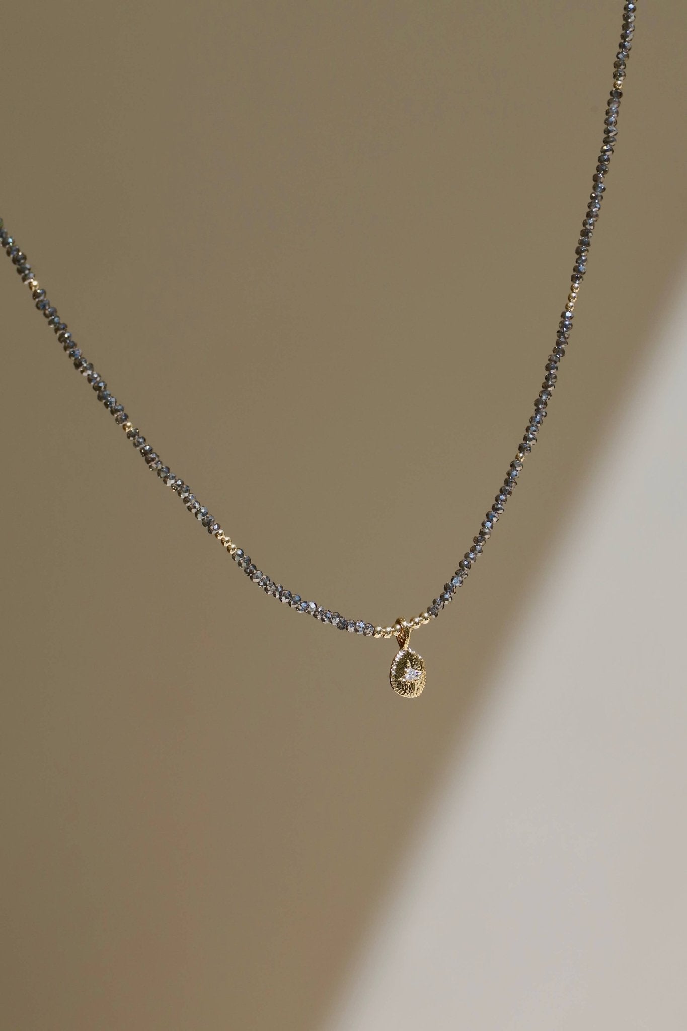 SIKA STAR AND SMOKY BEADED NECKLACE - Box Turtle