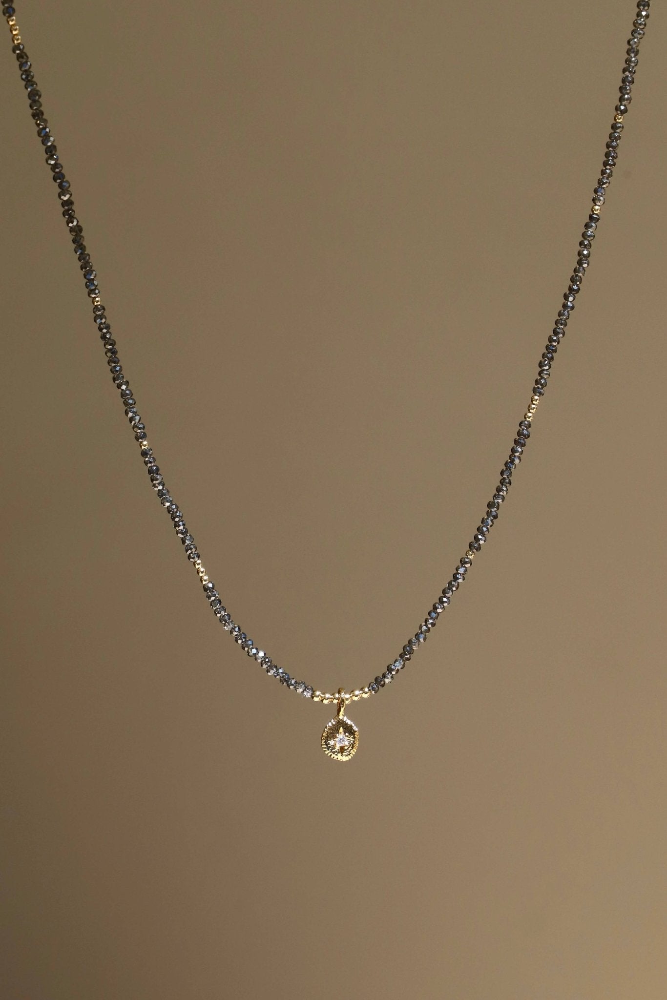 SIKA STAR AND SMOKY BEADED NECKLACE - Box Turtle