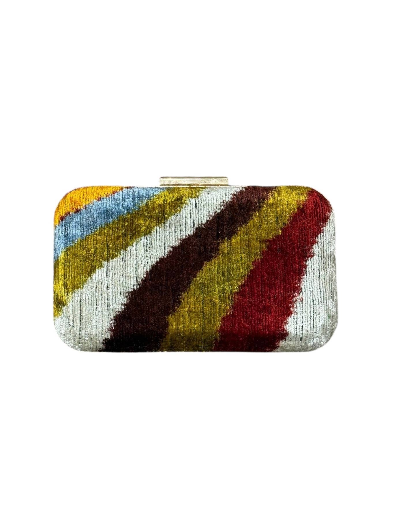Silk Velvet Box Clutch - Box Turtle