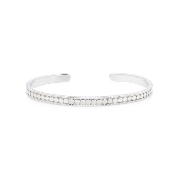 Silver Classic Stacking Cuff - Box Turtle
