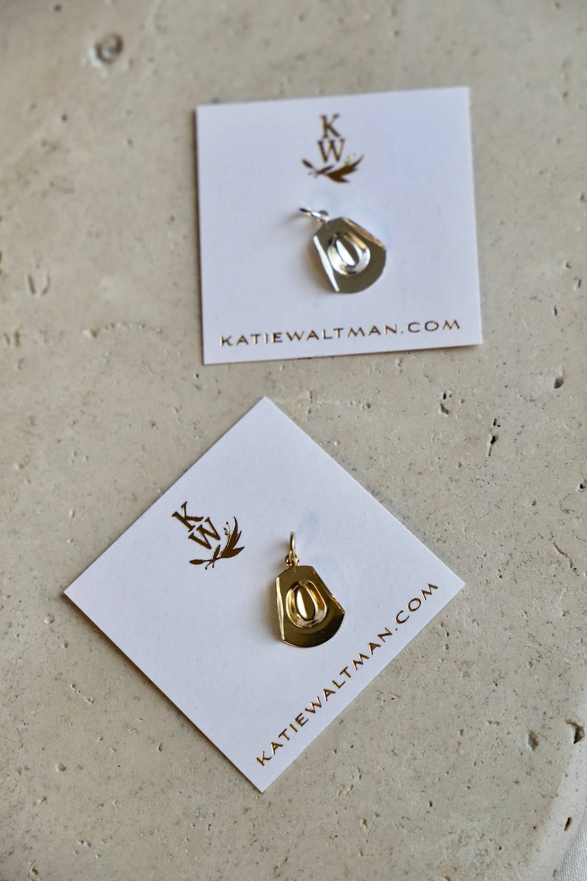Silver Cowboy Hat Charm - Box Turtle