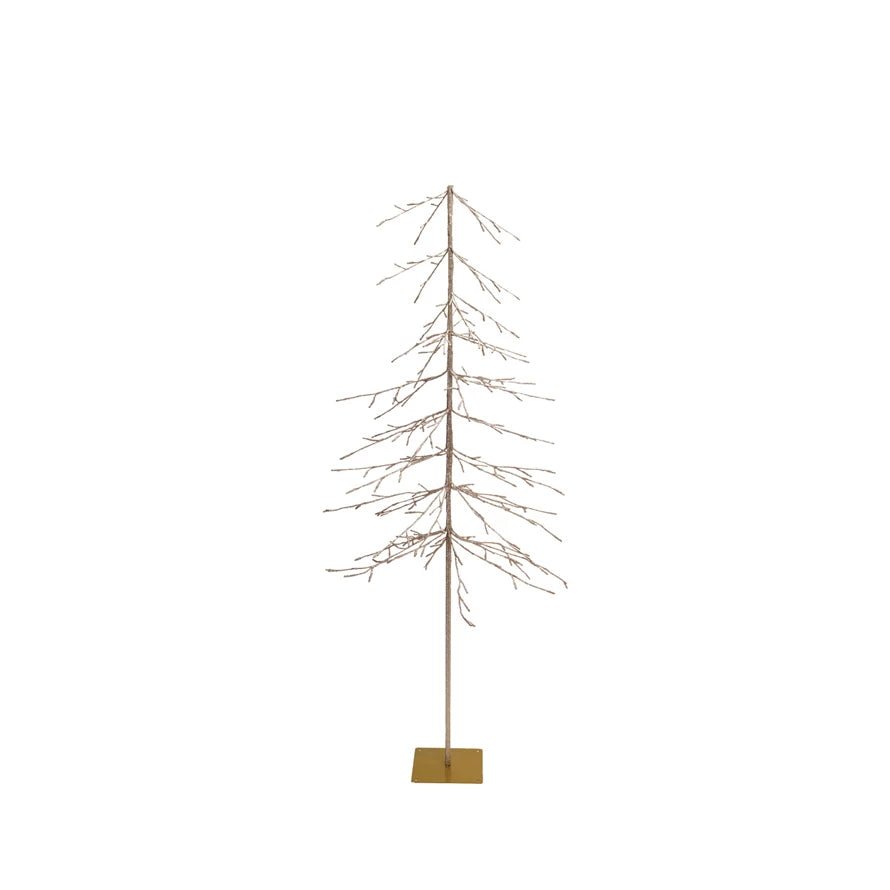 Silver & Frosted Pre - Lit Tree with Plug - Box Turtle
