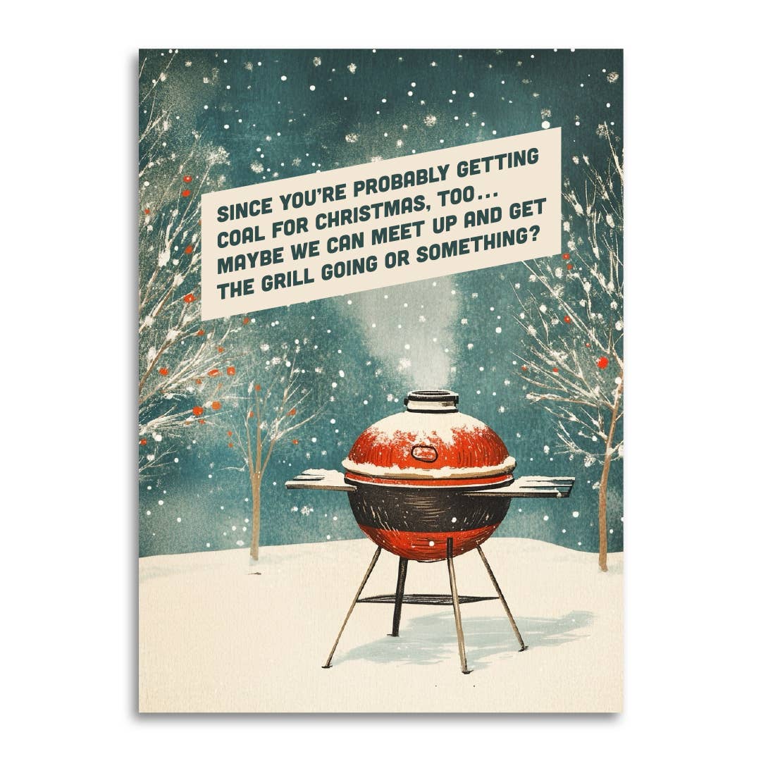 Since You’re Probably Getting Coal Funny Christmas Card - Box Turtle