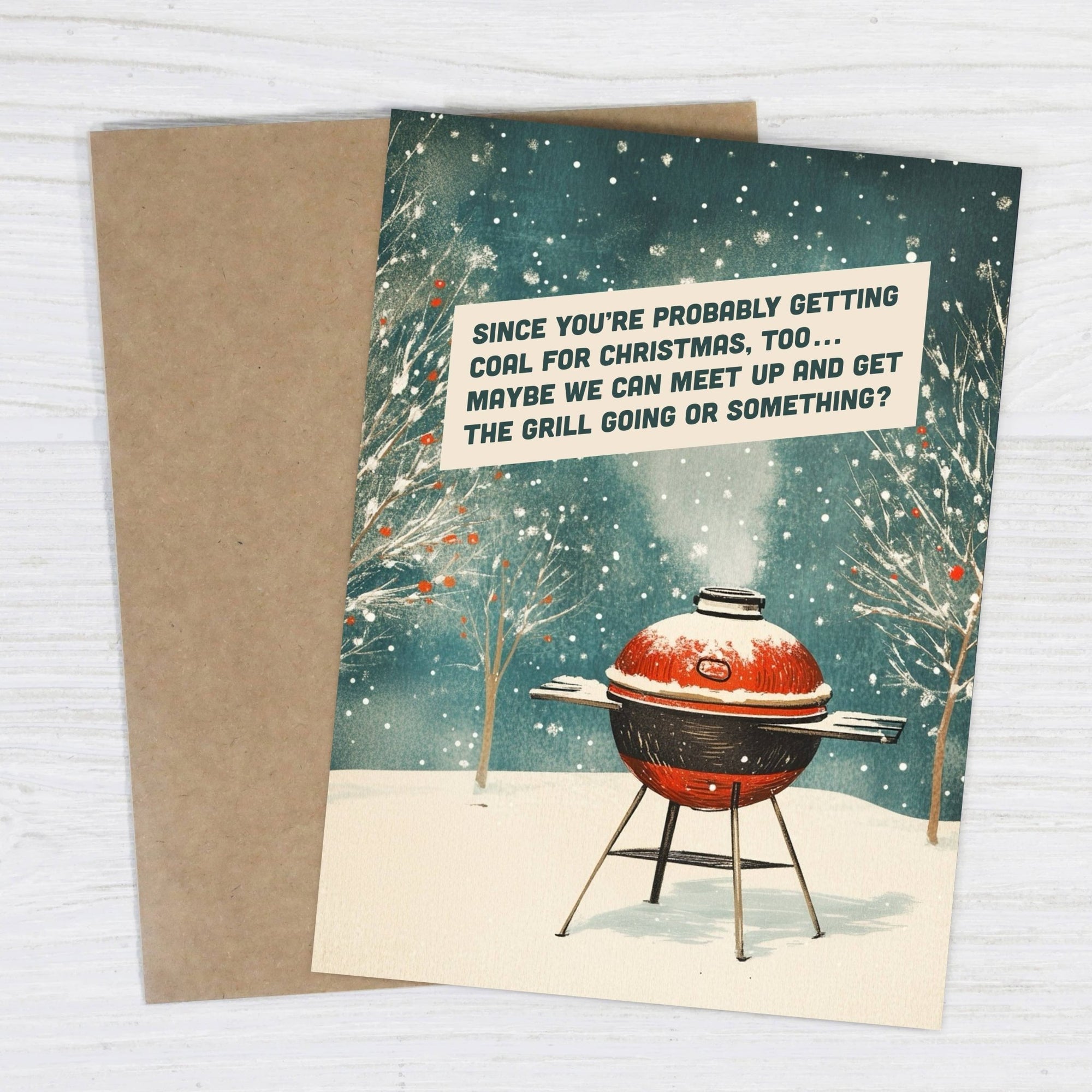 Since You’re Probably Getting Coal Funny Christmas Card - Box Turtle