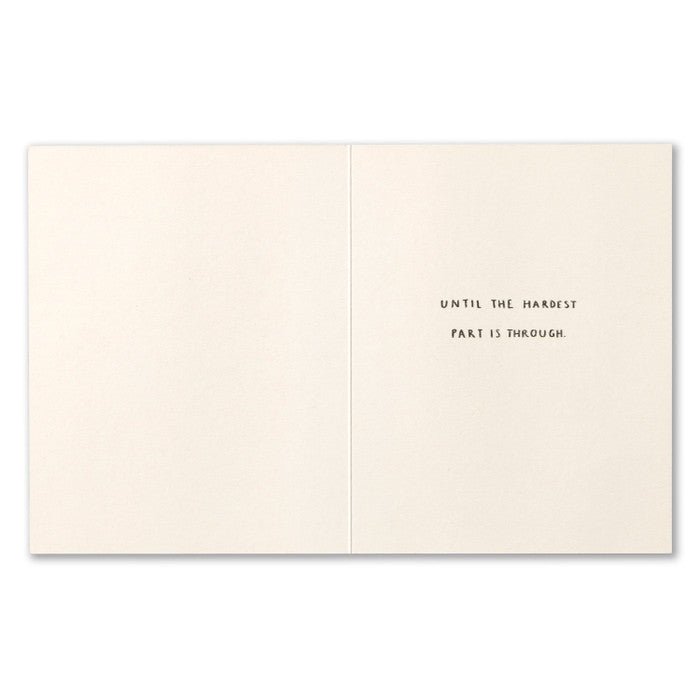 Sitting Beside You Sympathy Card - Box Turtle