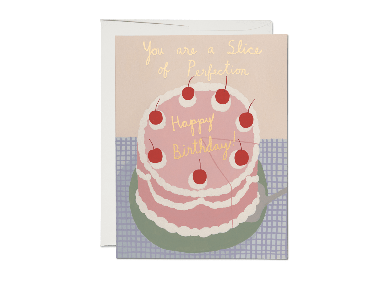 Slice of Perfection birthday Greeting Card - Box Turtle