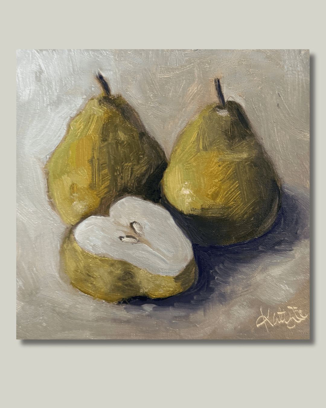 Sliced Pear Print - Box Turtle