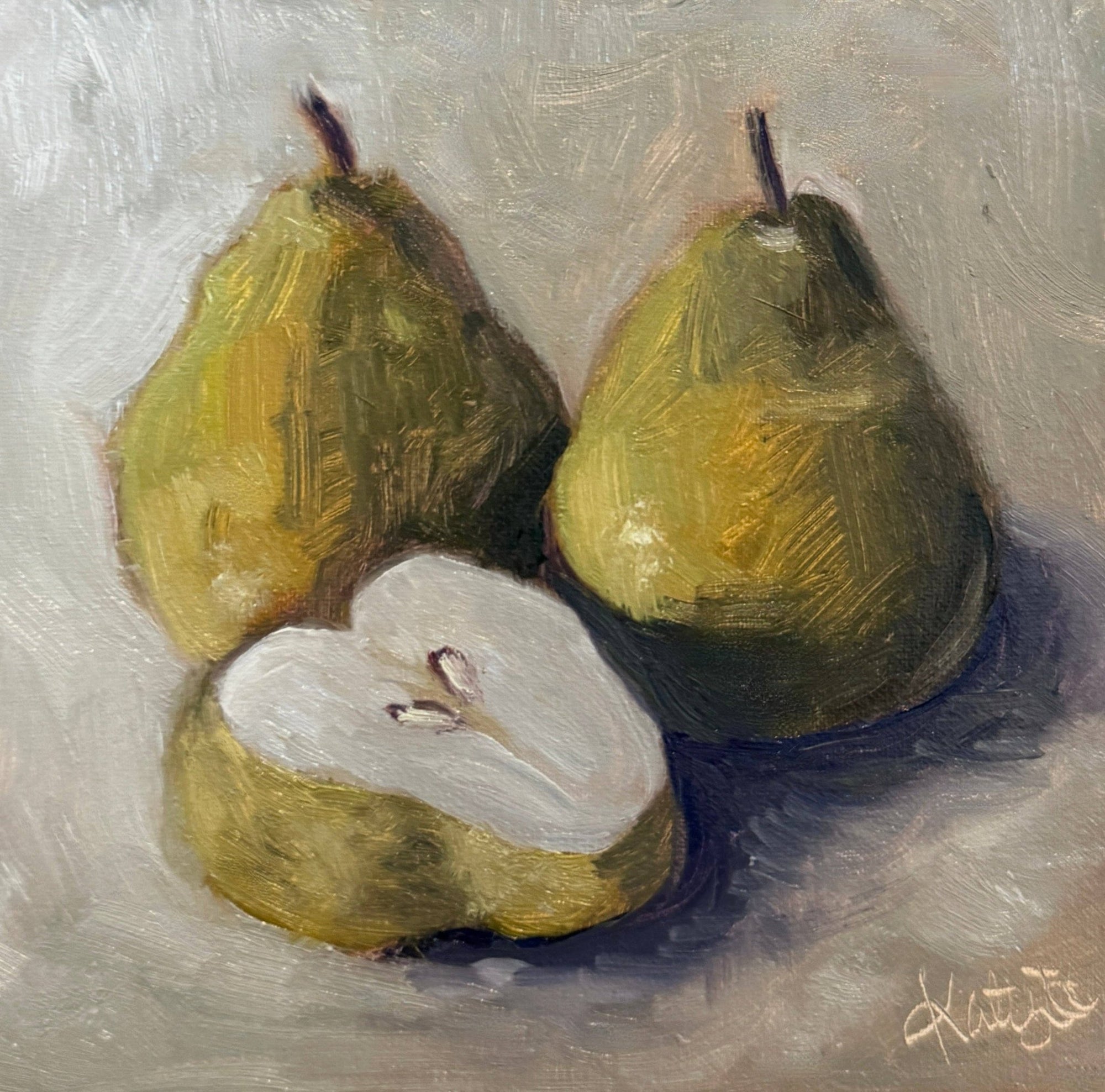 Sliced Pear Print - Box Turtle