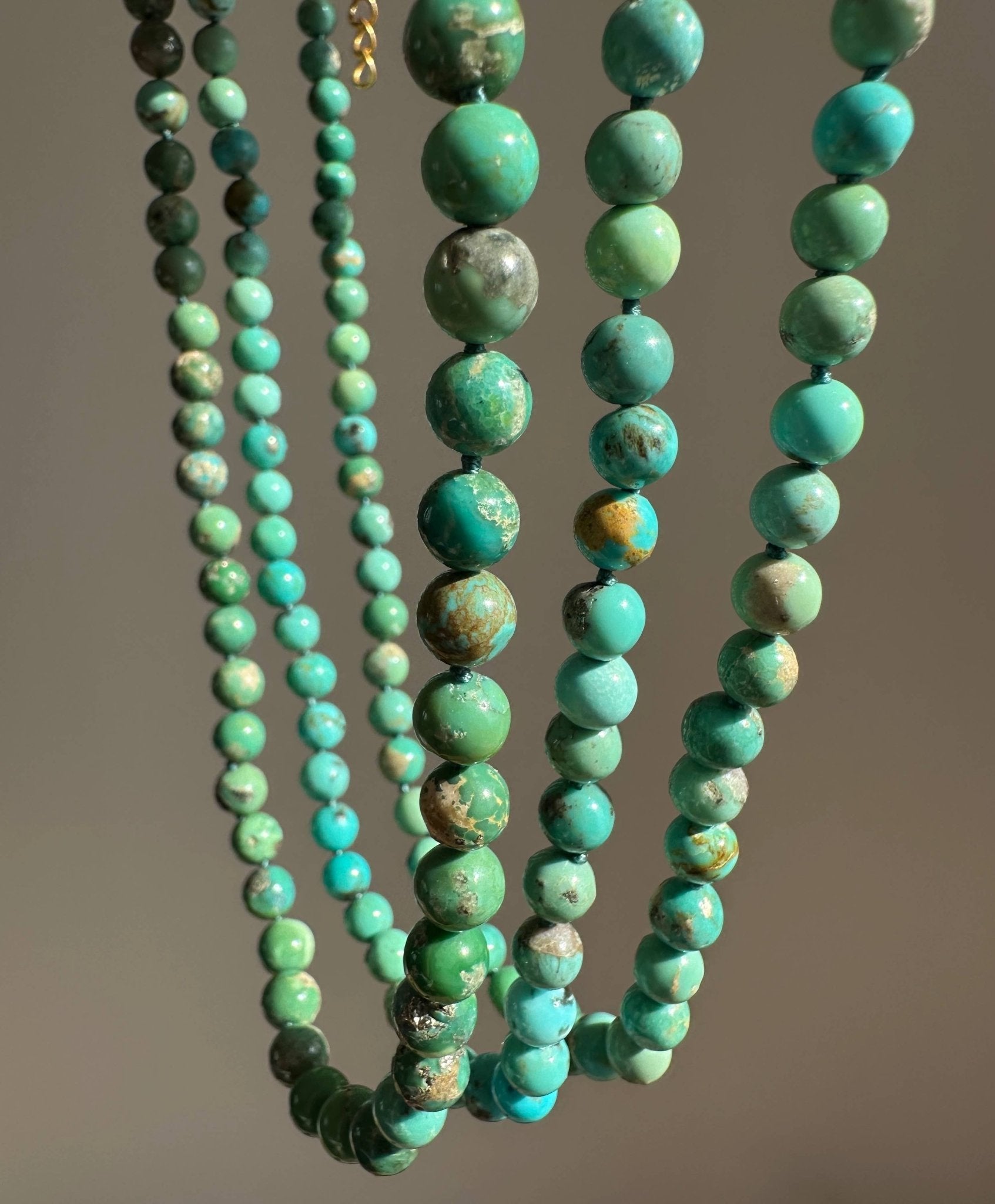 Slim Turquoise Necklace - Box Turtle