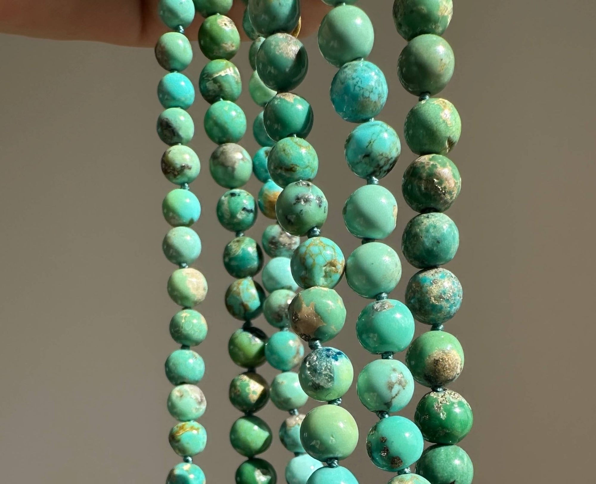 Slim Turquoise Necklace - Box Turtle