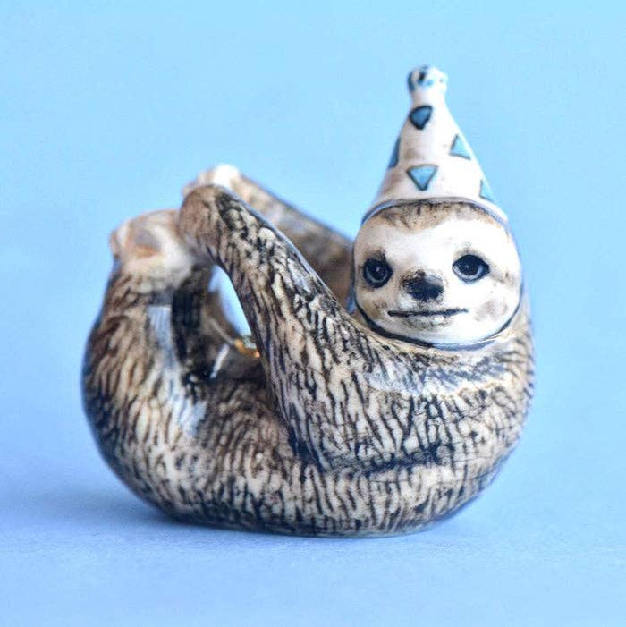 Sloth Cake Topper - Box Turtle