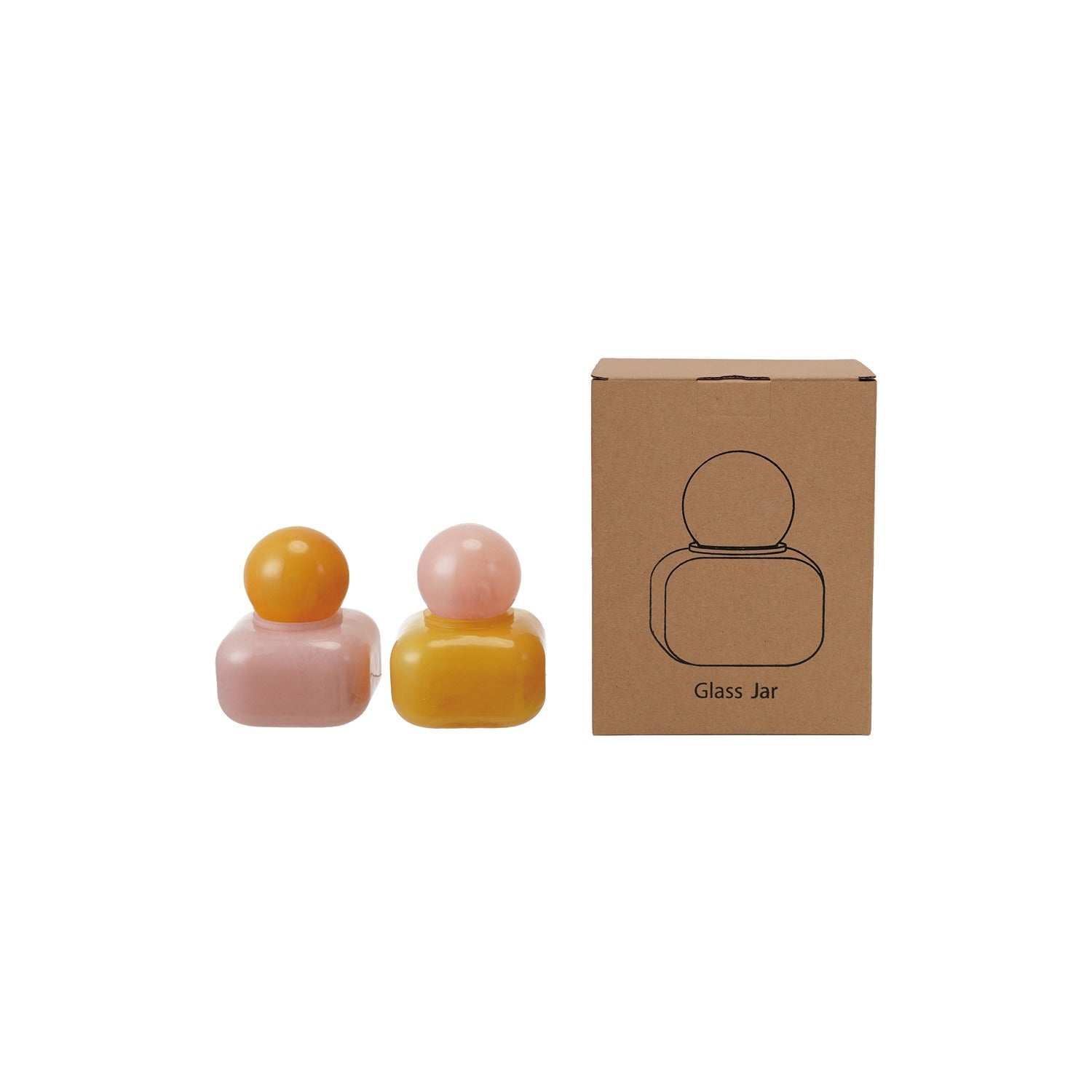 Small Colorful Glass Bottle - Box Turtle