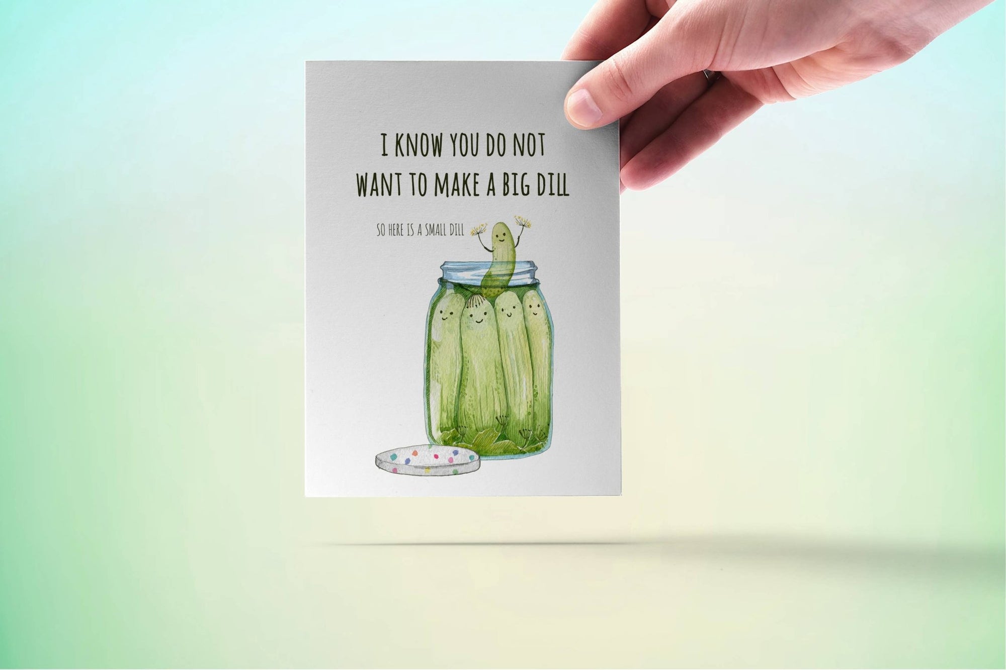 Small Dill Pickle - Funny Birthday Card - Box Turtle